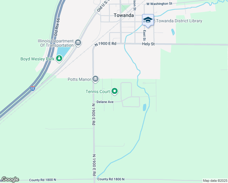 map of restaurants, bars, coffee shops, grocery stores, and more near 120 Hunt Street in Towanda