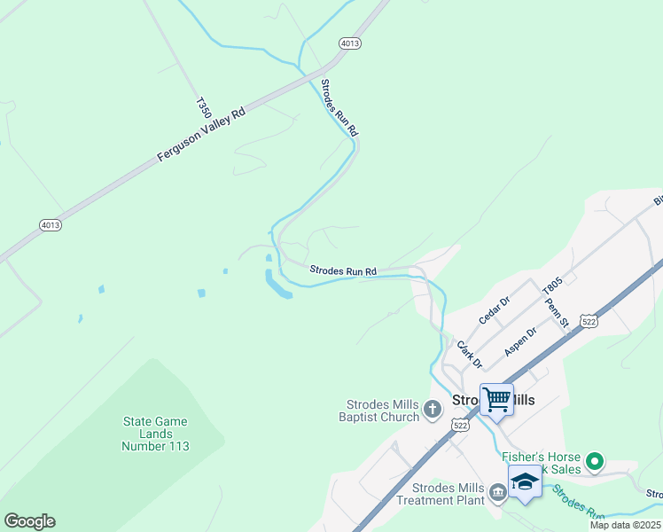 map of restaurants, bars, coffee shops, grocery stores, and more near 331 Strodes Run Road in Lewistown