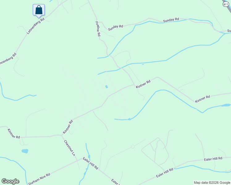 map of restaurants, bars, coffee shops, grocery stores, and more near 447 Kintner Road in Kintnersville