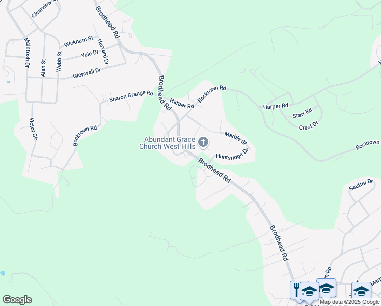map of restaurants, bars, coffee shops, grocery stores, and more near 222 Garnet Street in Aliquippa