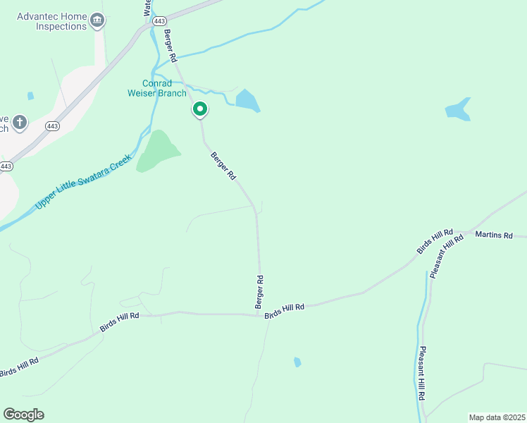 map of restaurants, bars, coffee shops, grocery stores, and more near 64 Berger Road in Pine Grove