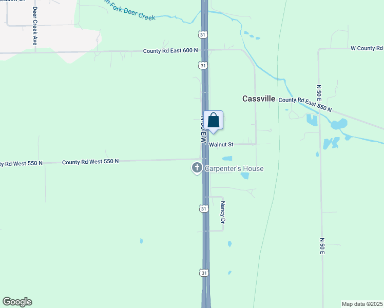 map of restaurants, bars, coffee shops, grocery stores, and more near 5563 North Ew in Kokomo