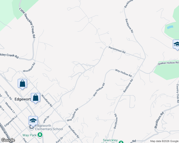 map of restaurants, bars, coffee shops, grocery stores, and more near 749 Chestnut Road in Sewickley