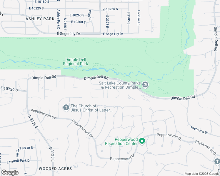 map of restaurants, bars, coffee shops, grocery stores, and more near 2498 Charros Road in Sandy