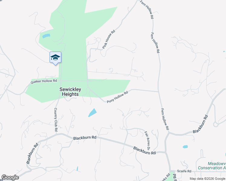 map of restaurants, bars, coffee shops, grocery stores, and more near 218 Pony Hollow Road in Sewickley