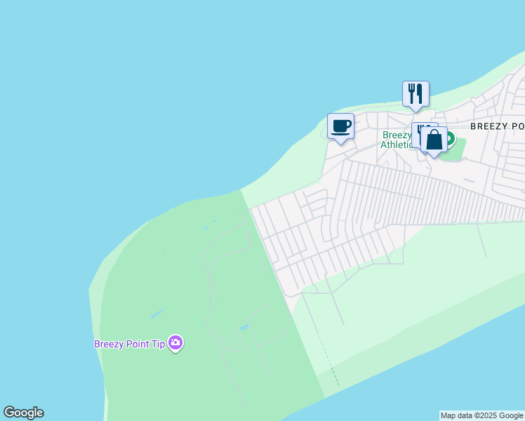 map of restaurants, bars, coffee shops, grocery stores, and more near 4 Beach 221st Street in Queens