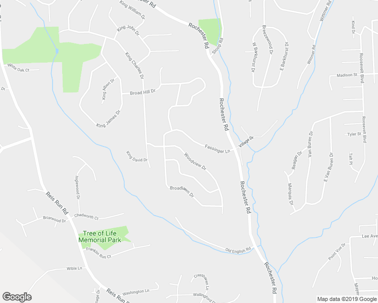 map of restaurants, bars, coffee shops, grocery stores, and more near 9012 Woodview Dr in Pittsburgh