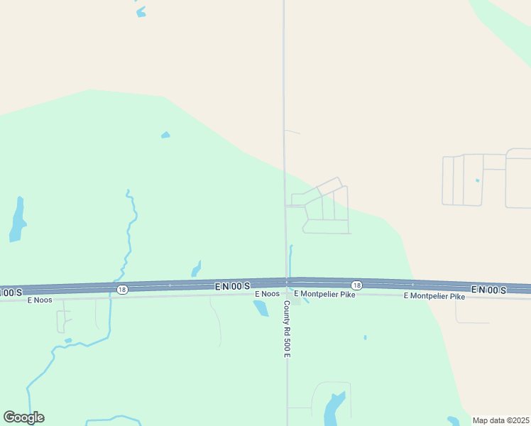 map of restaurants, bars, coffee shops, grocery stores, and more near 407 County Road 500 East in Marion