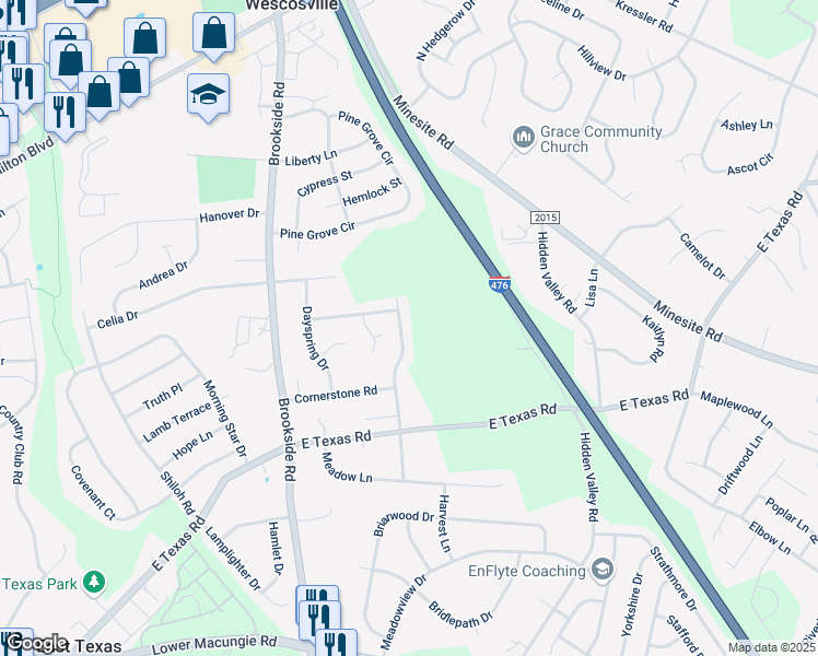 map of restaurants, bars, coffee shops, grocery stores, and more near 1430 Promise Lane in Wescosville