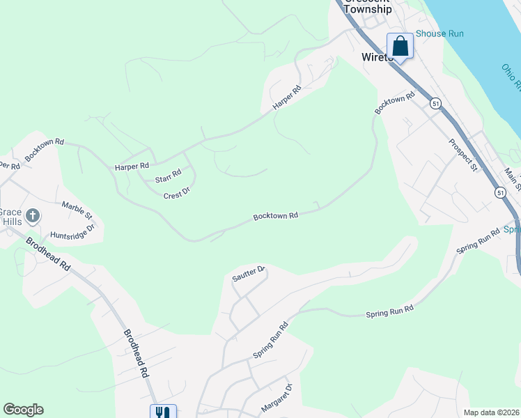 map of restaurants, bars, coffee shops, grocery stores, and more near 860 Bocktown Road in Glenwillard