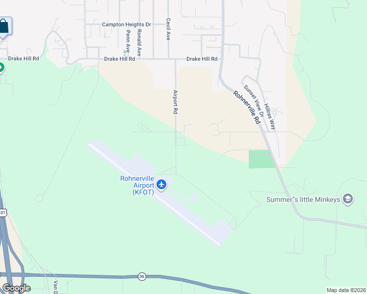 map of restaurants, bars, coffee shops, grocery stores, and more near 3311 Perras Court in Fortuna