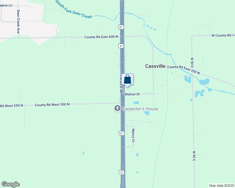 map of restaurants, bars, coffee shops, grocery stores, and more near 5563 North Ew in Kokomo