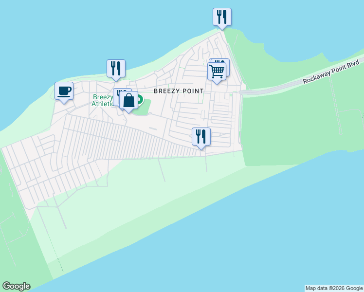 map of restaurants, bars, coffee shops, grocery stores, and more near 6 Devon Walk in Queens