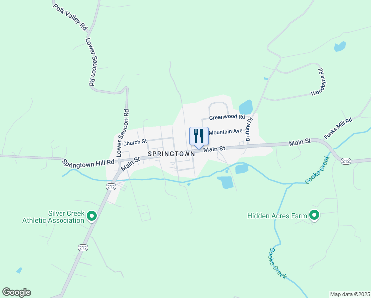 map of restaurants, bars, coffee shops, grocery stores, and more near 3227 Route 212 in Hellertown