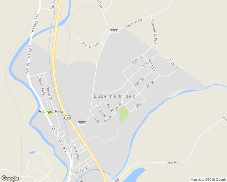 map of restaurants, bars, coffee shops, grocery stores, and more near Lucerne Entry Road in Homer City