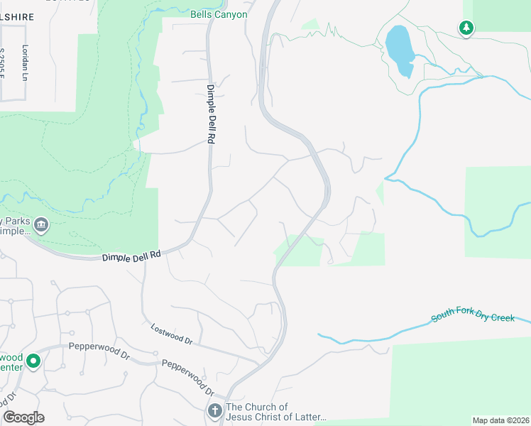 map of restaurants, bars, coffee shops, grocery stores, and more near 10667 Hidden Ridge Lane in Sandy