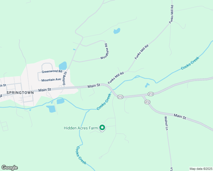 map of restaurants, bars, coffee shops, grocery stores, and more near 5235 Route 212 in Riegelsville