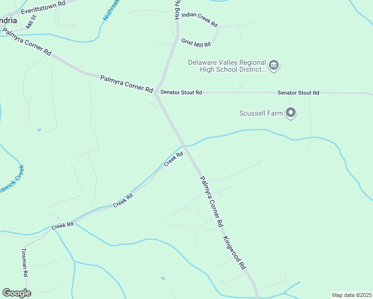map of restaurants, bars, coffee shops, grocery stores, and more near 1491 County Road 519 in Frenchtown