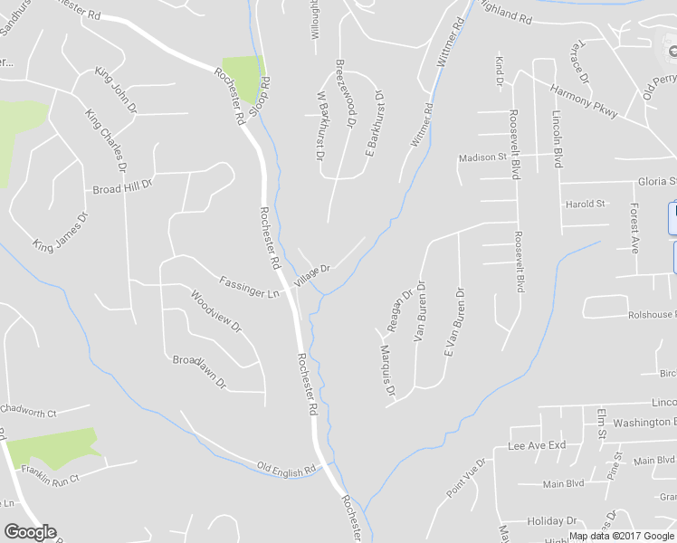 map of restaurants, bars, coffee shops, grocery stores, and more near 788 Village Drive in Pittsburgh