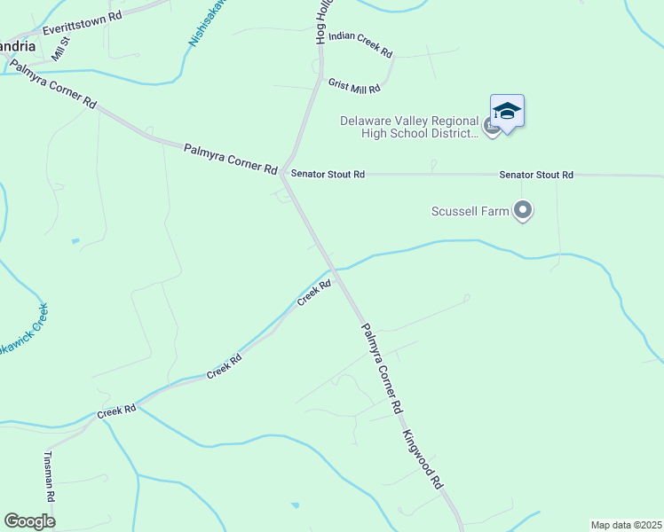 map of restaurants, bars, coffee shops, grocery stores, and more near 1491 County Road 519 in Frenchtown