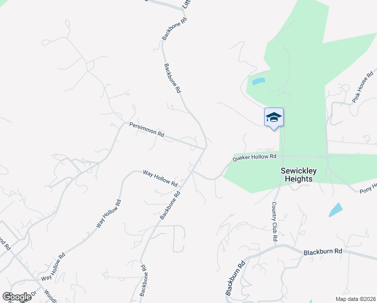 map of restaurants, bars, coffee shops, grocery stores, and more near 898 Persimmon Road in Sewickley