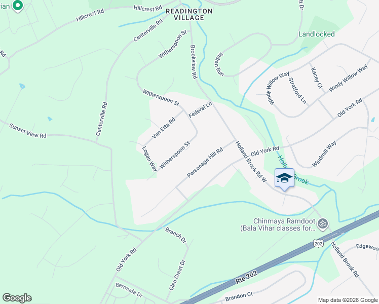 map of restaurants, bars, coffee shops, grocery stores, and more near 35 Witherspoon Street in Hunterdon County