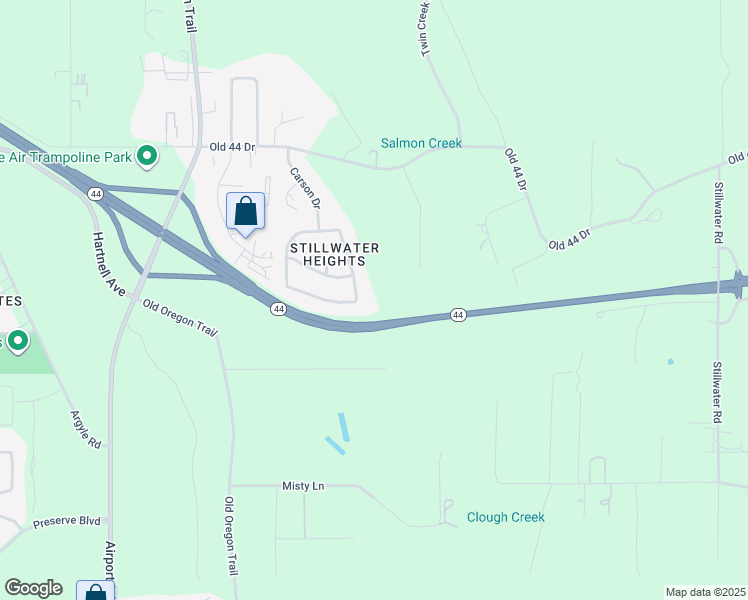 map of restaurants, bars, coffee shops, grocery stores, and more near 4403 Lynbrook Loop in Redding