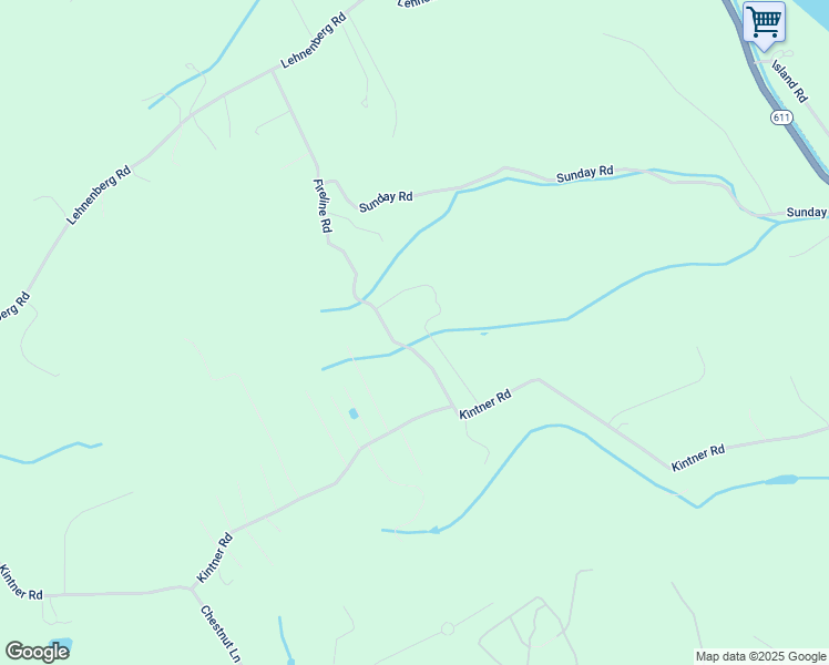 map of restaurants, bars, coffee shops, grocery stores, and more near 235 Fireline Road in Kintnersville
