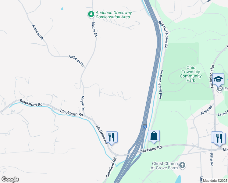 map of restaurants, bars, coffee shops, grocery stores, and more near 6 Demar Drive in Sewickley