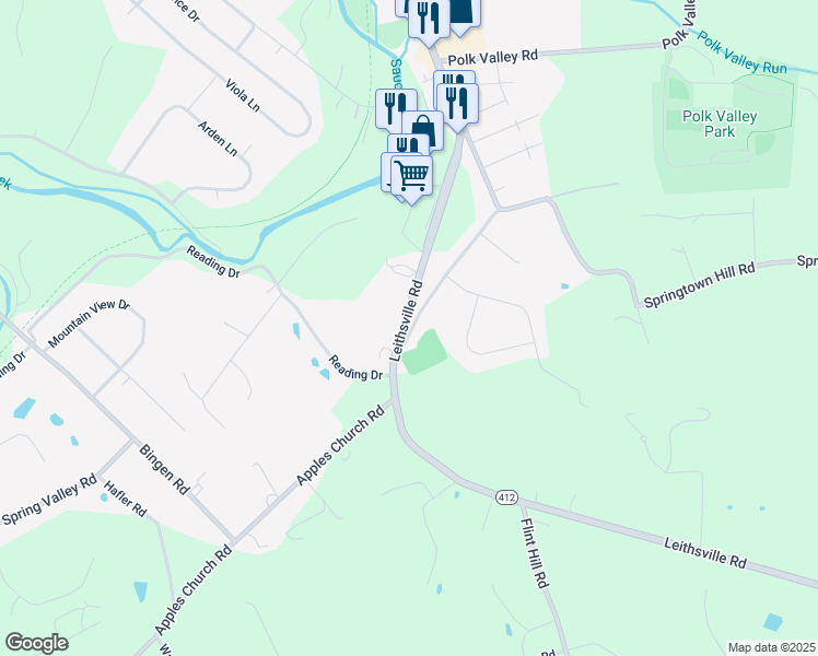 map of restaurants, bars, coffee shops, grocery stores, and more near 1917 Leithsville Road in Hellertown