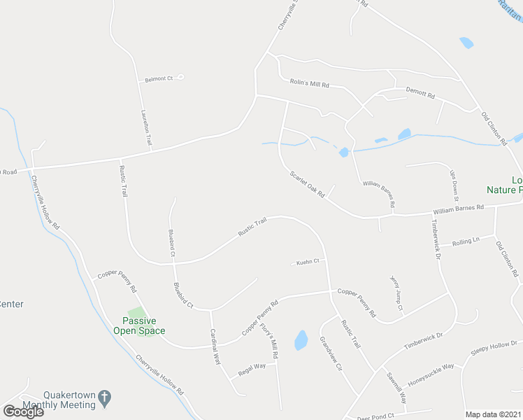 map of restaurants, bars, coffee shops, grocery stores, and more near 34 Rustic Trail in Flemington