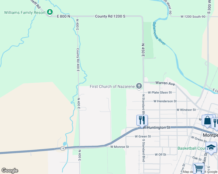 map of restaurants, bars, coffee shops, grocery stores, and more near in Montpelier