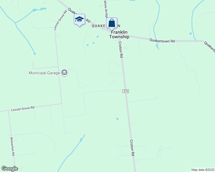 map of restaurants, bars, coffee shops, grocery stores, and more near 1161 Croton Road in Flemington