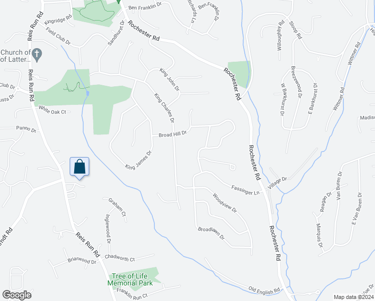 map of restaurants, bars, coffee shops, grocery stores, and more near 1290 Fassinger Lane in Pittsburgh