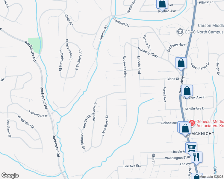map of restaurants, bars, coffee shops, grocery stores, and more near 557 Jackson Street in Pittsburgh