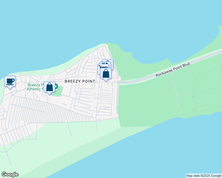 map of restaurants, bars, coffee shops, grocery stores, and more near 20 Neptune Walk in Queens