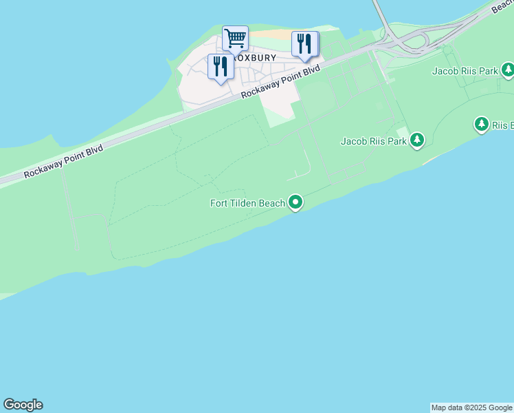 map of restaurants, bars, coffee shops, grocery stores, and more near in Queens