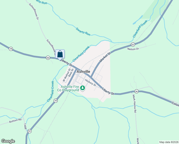 map of restaurants, bars, coffee shops, grocery stores, and more near 157 West Main Street in Ashville