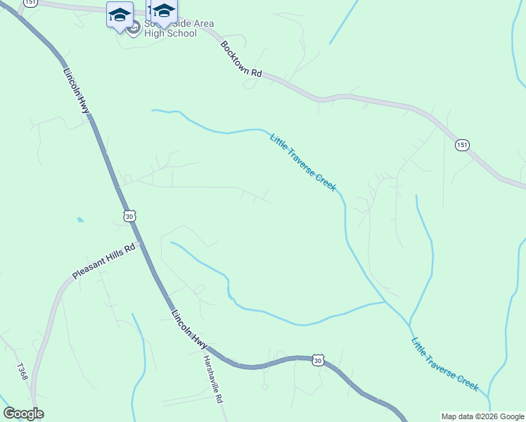 map of restaurants, bars, coffee shops, grocery stores, and more near 196 Langham Dr in Hookstown