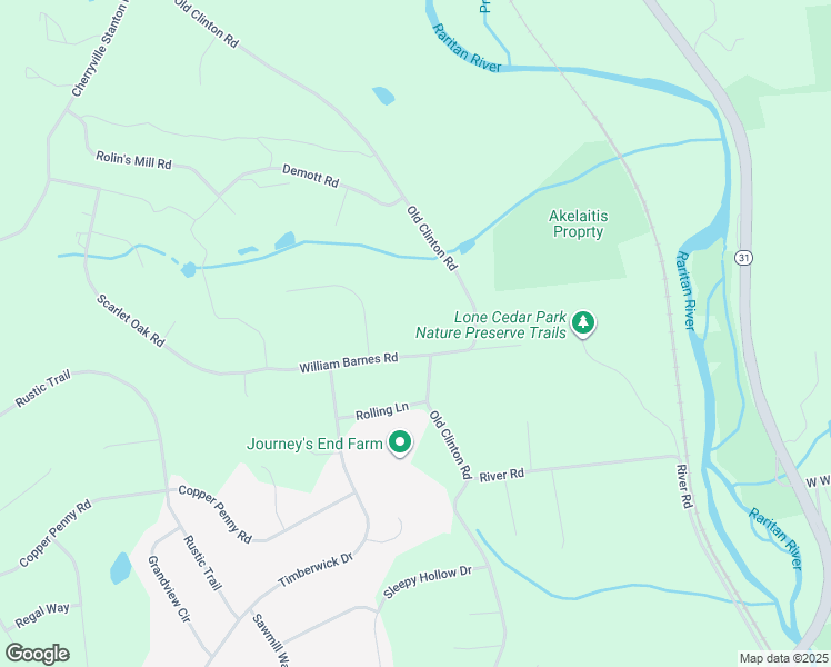 map of restaurants, bars, coffee shops, grocery stores, and more near 4 William Barnes Rd in Flemington