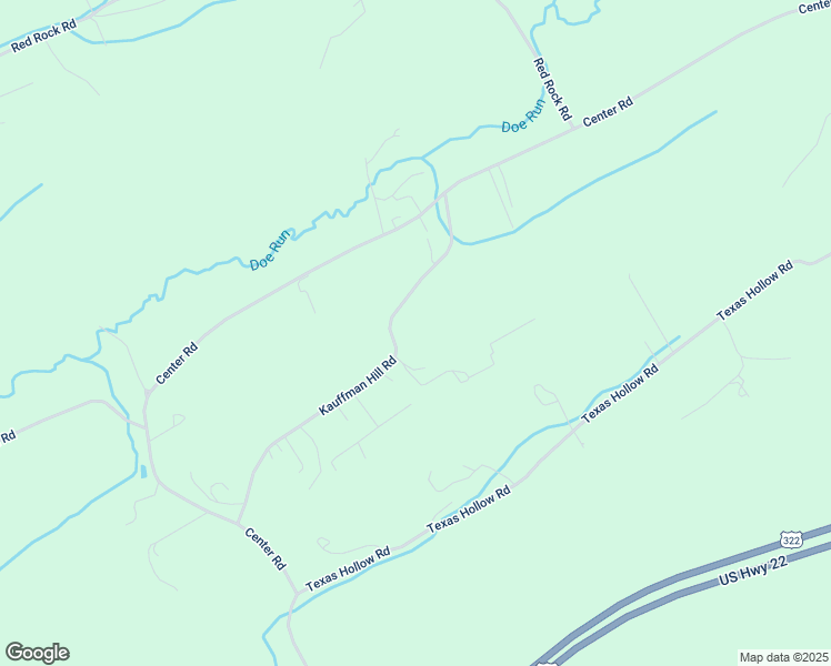 map of restaurants, bars, coffee shops, grocery stores, and more near 500 Kauffman Hill Road in Mifflintown
