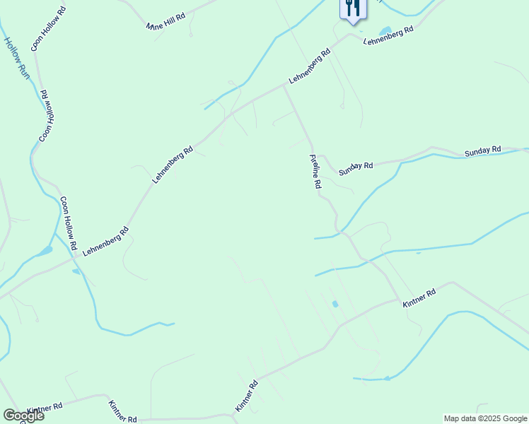 map of restaurants, bars, coffee shops, grocery stores, and more near 310 Fireline Road in Kintnersville