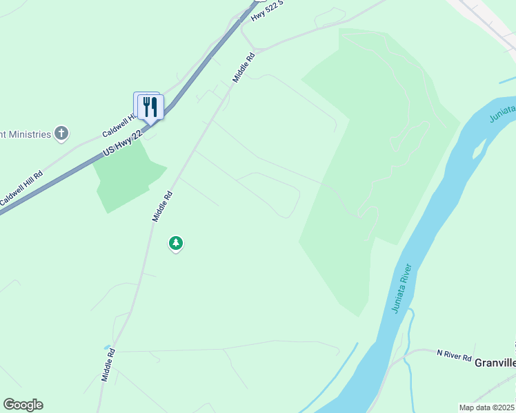 map of restaurants, bars, coffee shops, grocery stores, and more near 140 Fairway Place in Lewistown