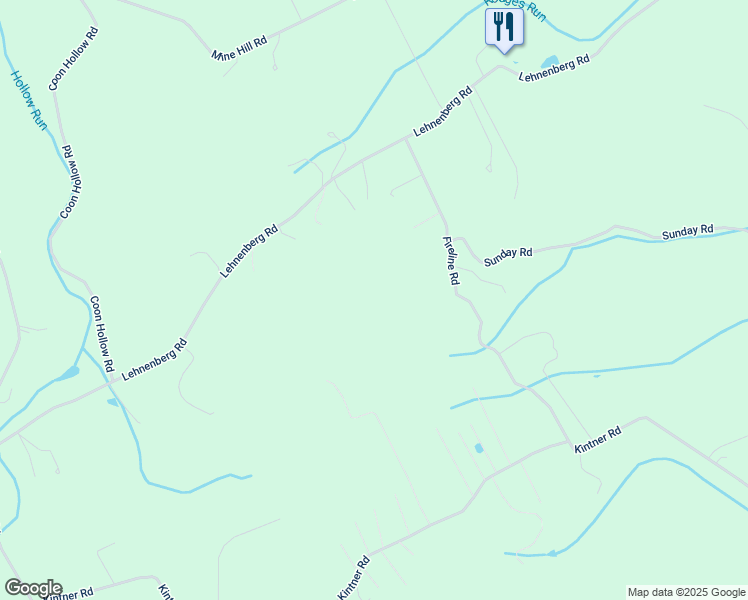 map of restaurants, bars, coffee shops, grocery stores, and more near 310 Fireline Road in Kintnersville