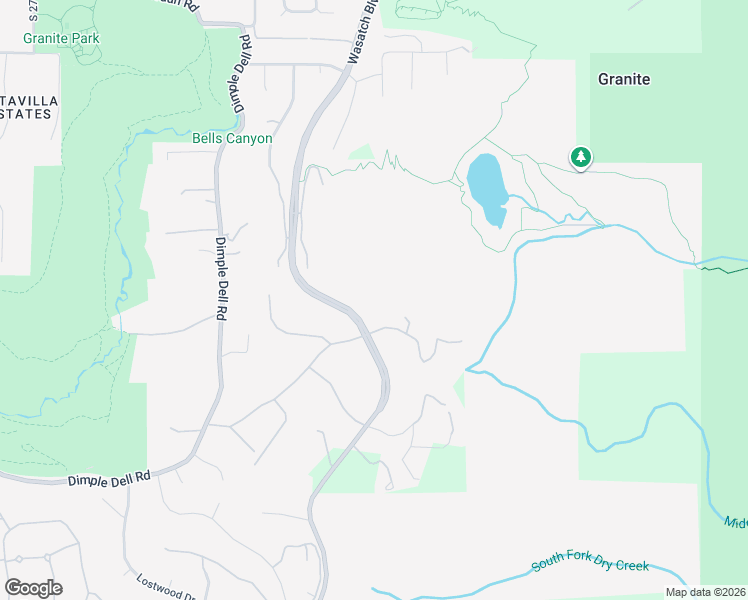 map of restaurants, bars, coffee shops, grocery stores, and more near 10457 Wasatch Boulevard in Sandy