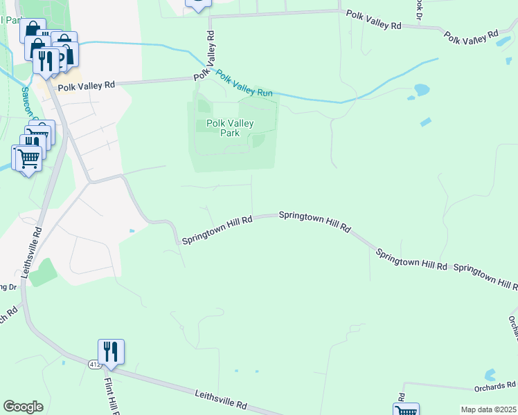 map of restaurants, bars, coffee shops, grocery stores, and more near 1715 Hill Dr in Hellertown