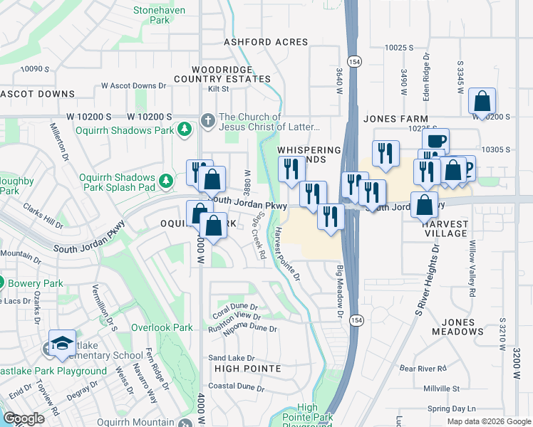 map of restaurants, bars, coffee shops, grocery stores, and more near in 