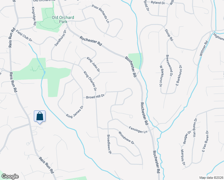 map of restaurants, bars, coffee shops, grocery stores, and more near 996 Broadmeadow Drive in Pittsburgh