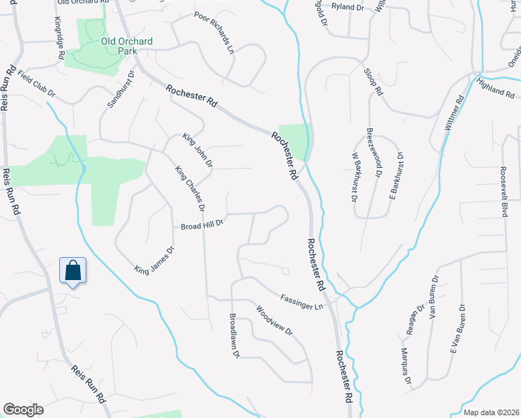 map of restaurants, bars, coffee shops, grocery stores, and more near 988 Broadmeadow Drive in Pittsburgh