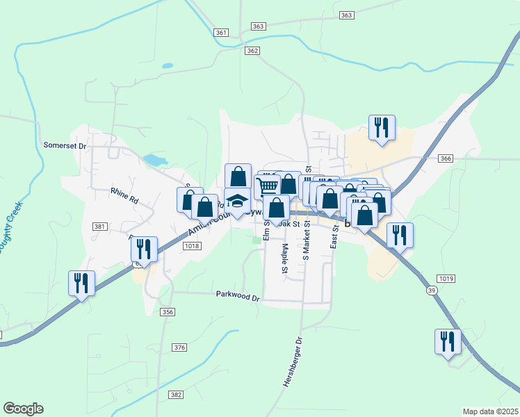map of restaurants, bars, coffee shops, grocery stores, and more near in Berlin